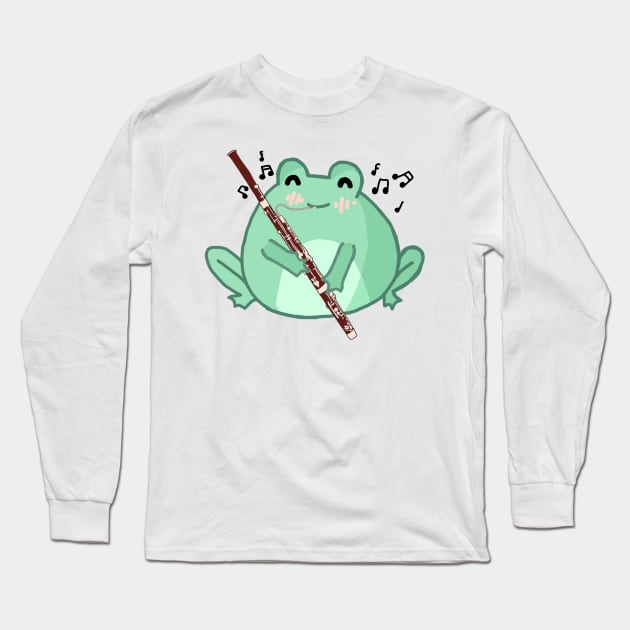 Bassoon Frog Long Sleeve T-Shirt by Artstuffs121